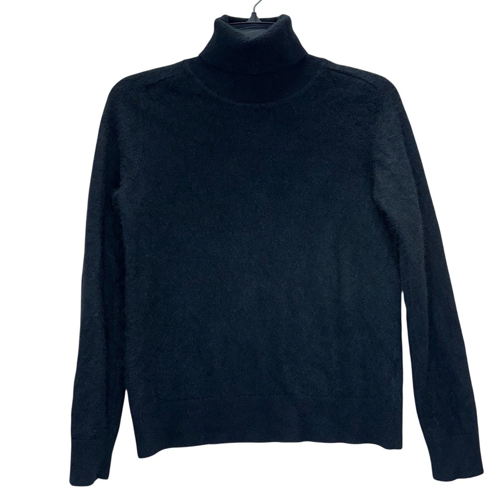 Quince Mongolian Cashmere Turtleneck Sweater Black Women's‎ Medium SHWDC01 FA22